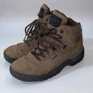 Vasque Gore-Tex Mens 10 Hiking Boots Brown Suede Waterproof Mid Top Superfeet